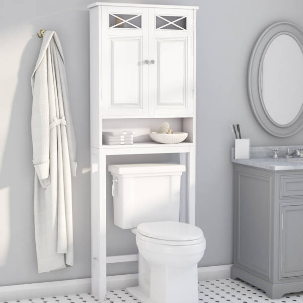 Three Posts Pinecrest Freestanding OvertheToilet Storage & Reviews Wayfair Canada